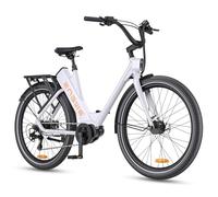 ENGWE P275 Bicicleta Electrica Adultos con 250W Motor Mid-Drive | 36V 19.2Ah Batería | Alcance Máximo 260 km | 25 km/h | 27.5" x 2.4 Neumáticos | Ebike para Desplazamientos Urbanos (Blanco, P275 ST)