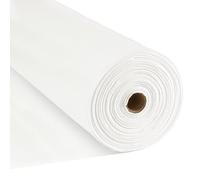 ENGYNC Rollo de Mantel Blanco Mantel Papel Desechable 1,20m x 50m Tejido no Tejido Spunbond con Efecto Tela Mantesl de Fiesta para Cumpleaños Fiestas Navidad Bodas Decoraciones Eventos