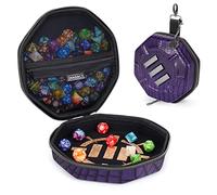 ENHANCE Bandeja y Estuche para Dados D&D - Edición de Coleccionista Con Capacidad para 150 Dados, Exterior Rígido e Interior Blando Protector (Púrpura Dragón)