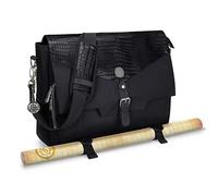 ENHANCE Edición coleccionista RPG Player's Essentials DND Bag - Dragon Hide Outdoor Messenger Bag se adapta a 2-4 libros, con ranura para portátil de 17 pulgadas, correas Battlemap (Dragon Black)