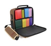 ENHANCE Bolsa MTG Compacta de Edición de Diseñador Compatible con Magic The Gathering, Pokémon, Lorcana y Más - Bolsa Pequeña para Cartas Coleccionables con Interior Personalizable (Bronceado)