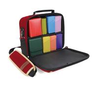 ENHANCE Bolsa MTG Compacta de Edición de Diseñador Compatible con Magic the Gathering, Pokémon, Lorcana y Más - Bolsa Pequeña para Cartas Coleccionables con Interior Personalizable (Rojo)