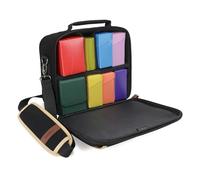 ENHANCE Bolsa MTG Compacta de Edición de Diseñador Compatible con Magic the Gathering, Pokémon, Lorcana y Más - Bolsa Pequeña para Cartas Coleccionables con Interior Personalizable (Negro)