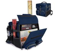 ENHANCE Bolso de Hombro Juegos Mesa - Edición de Coleccionista con Correa el Hombro y Bolsillos Accesorios como Dados, Cartas y Más - Estuche Reforzado Que Protege Tus Juegos Mesa (Dragón Azul)