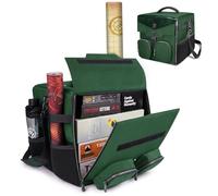 ENHANCE Bolso de Hombro Juegos Mesa - Edición de Coleccionista con Correa el Hombro y Bolsillos Accesorios como Dados, Cartas y Más - Estuche Reforzado Que Protege Tus Juegos Mesa (Dragón Verde)