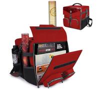 ENHANCE Bolso de Hombro Juegos Mesa - Edición de Coleccionista con Correa el Hombro y Bolsillos Accesorios como Dados, Cartas y Más - Estuche Reforzado Que Protege Tus Juegos Mesa (Dragón Rojo)