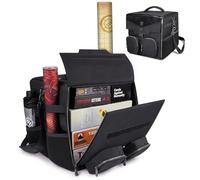 ENHANCE Bolso de Hombro Juegos Mesa - Edición de Coleccionista con Correa el Hombro y Bolsillos Accesorios como Dados, Cartas y Más - Estuche Reforzado Que Protege Tus Juegos Mesa (Dragón Negro)