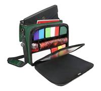 ENHANCE Collector's Edition MTG Bag Compatible with Deck Box, Top Loader Binder, Commander Deck & More TCG Accessories - TCG Travel Bag with Card Defender Screen, Customizable Interior (Dragón Verde)