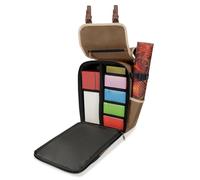 ENHANCE Edición Diseñadores Mochila Compacta MTG - Interior Personalizable, Magic the Gathering, Lorcana y mas, Bolsillo Accesorios Dados, Sobres Booster y Contadores, Bolsillo Playmat (Bronceado)