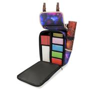 ENHANCE Edición Diseñadores Mochila Compacta MTG - Interior Personalizable, Magic the Gathering, Lorcana y mas, Bolsillo Accesorios Dados, Sobres Booster y Contadores, Bolsillo Playmat (Galaxia)