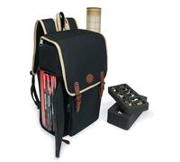 ENHANCE Mochila de Diseño para D&D: Elegante Mochila de rol para Dungeons and Dragons, Bolsa de Viaje para D&D con Capacidad para 4 Libros y Carpeta, con Espacio para Guardar Miniaturas (Negro)