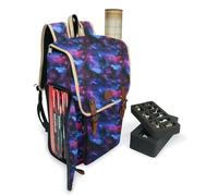 ENHANCE Mochila de Diseño para D&D: Elegante Mochila de rol para Dungeons and Dragons, Bolsa de Viaje para D&D con Capacidad para 4 Libros y Carpeta, con Espacio para Guardar Miniaturas (Galaxia)