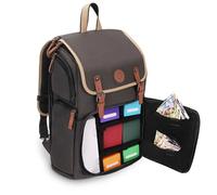 Enhance - Mochila para Estuche de Naipes - Espacio para Carpetas de Cartas, Caja de Almacenamiento TCG, Soporte para Alfombrilla de Juego - Compatible con Magic The Gathering, YuGiOh, Pokemon (Gris)