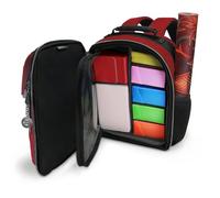 ENHANCE Mochila Pequeña Edición Coleccionistas - Cajas Mazos - TCG Mochila Juegos Cartas Coleccionables Soporte para Tapete de Juego, Compatible con Magic The Gathering y Más (Dragón Rojo)