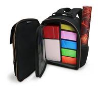 ENHANCE Mochila Pequeña para Cartas con Protector de Cartas, Interior Personalizable, Espacio para Bolsa de Dados y Cajas de Mazos. Mochila TCG con Soporte para Tapete de Juego, Compatible con MTG
