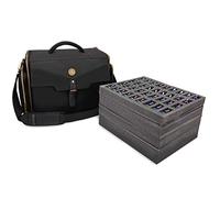 ENHANCE Mochila portátil para Figuras en Miniatura de Juegos Bolsa de Viaje con 4 Capas de Espuma Que se Ajustan a 108 miniaturas de infantería - Bolsillo frotal y 2 Bolsillos para Accesorios