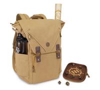 ENHANCE Mochila Venture Canvas DnD - Bolsa de Dados RPG para Dungeons and Dragons con Bandeja de Dados Extraíble - Bolsa de Viaje DnD con Capacidad para 4-6 libros en Posición Vertical