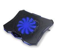 ENHANCE Soporte De Refrigeración Portátil con Ventilador Led Cooler, 7 Posiciones de Altura Ajustables y Puerto USB Dual - 1 Ventiladores Ultra Silenciosos De Alto Rendimiento 800 RPM - Azul