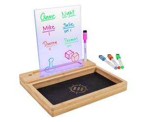 Enhance tablero de puntuación led y bandeja dados juegos de mesa - ba