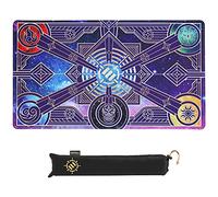 ENHANCE TCG Playmat - Alfombra de Juego MTG Con Bordes Cosidos, Superficie Lisa Y Bolsa De Viaje Con Cordón - Compatible con MTG, YuGiOh, Pokemon, El señor de los anillos y otros TCG y LCG - Estrellas