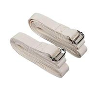 Enhanced Flexibility Strap - Cotton Yoga Band Tool, 8ft Length Strap with Metal Buckle, Soft Woven Fabric Trainer, Stretching Aid with Non Slip, Mobility Support for Home Practice