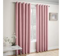 Enhanced Living Cortinas, Color Rubor, Ancho 90 (229 cm) x caída 54 (137 cm).