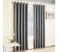 Enhanced Living Cortinas de Vida mejoradas, poliéster, Gris, Width - 90" (229cm) x Drop - 54" (137cm)