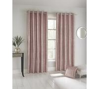 Enhanced Living Cortinas, Plateado Tela, Rosa halo, W 66.1" x L 90.2" (2 Panels)