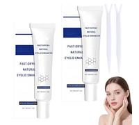 Enhancer de párpados natural de secado rápido, crema de definición párpados dobles, crema de peinado con forma de párpados invisibles, párpados superiores para el pegamento que se fija (2Pcs)