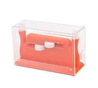 Enhebrador automático de agujas Enhebrador de doble orificio multifuncional Herramienta de enhebrado de costura con estuche de plástico para coser a mano Costura Bordado(Naranja)
