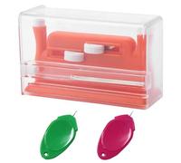 Enhebrador de agujas, 1 enhebrador automático de agujas con 2 enhebradores de aguja de plástico, herramienta de costura para coser ropa, manualidades