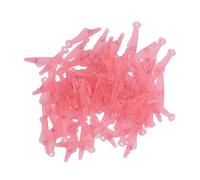 Enhebrador de agujas con boca de, enhebrador de agujas para máquina de coser, 100 piezas de plástico portátil tipo enhebrador de agujas con acero inoxidable, herramienta (Rosa)