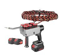 Enhebrador De Cables Eléctricos, Dispositivo Para Electricistas, Cable De 3 Hilos De 15 M, Velocidad De 40 M/min, Velocidad Variable Continua, Para Mejoras En El Hogar,2 Battery
