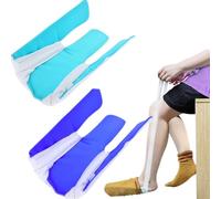 Enhebrador de calcetines, herramientas para ayudar a poner calcetines, herramienta de ayuda fácil de poner y quitar, dispositivo auxiliar de flexión, enhebrador de calcetines de eficiencia,