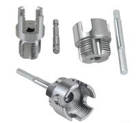 Enhebrador de fontanería para tuberías de 20 mm, 25 mm, 30 mm con troqueles de rosca internos y externos integrados, diseñado para operaciones fiables y rápidas de montaje de tuberías (20+25+30 mm)