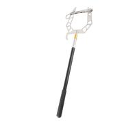 Enhebrador de Ganchos para Tipo U, Herramienta Ergonómica Multiusos para un Fácil Atraque y Amarre - Aleación de Aluminio Plateada, 1,5 M