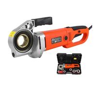 Enhebrador eléctrico de tuberías de 2300 W, kit de accionamiento de potencia de máquina de roscado manual de alta resistencia, juego de roscado manual tipo 30