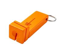 Enhebrador magnético de pesca con mosca, herramienta de asistencia de nudos de precisión de 4 ranuras, dispositivo de llavero de 1.77 x 0.59 x 0.59 pulgadas con característica, detalle de base de goma