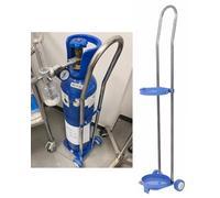 ENHEN Carro Bombona Butano Carrito Portátil con Ruedas para Bombonas de CO2, Soporte para Bombonas de Propano Doméstico de 32/38/43 Pulgadas de Altura, Carrito Médico(110cm (43 1/4"))