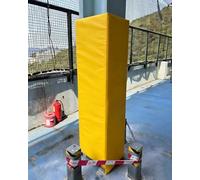 ENHEN ProteccióN para Poste de Baloncesto Cubiertas Envolventes para Postes Cuadrados, Relleno de Espuma para Columnas Soportes Sacos Boxeo en Áreas Juego(Yellow,3"x3"(8x8cm))