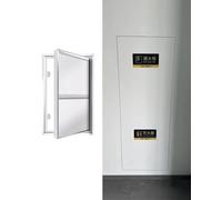 ENHEN Trampilla Pladur Panel de Acceso Alicatable con Pestillo de Presión, Puerta de Ático Oculta Sin Juntas para La Integración de Azulejos, Inspección(16x16in/400x400mm)