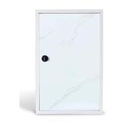 ENHEN Trampilla Pladur Panel de Acceso de Aluminio Tipo Panal con Cerradura de Combinación, Puerta de Ático de Techo de Pared Grande para Baldosas de Yeso, Textura Mármol(8x10in (200x250mm))