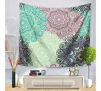 Enhome Tapiz Pared Decoracion Grande, Mandala Boho Hippie Mantel Tapicería Colgante De Pared Tapices Decoración Pared Dormitorio Sala De Estar Luces Led (Colores Retro,200 * 150cm)