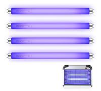 Enhon 4 Pack T8 F10W Bombillas de Repuesto para Asesino de Moscas 13in Bombilla UV para 20W Asesino Eléctrico de Moscas/Insectos/Repelente de Mosquitos, Tubo de Lámpara UV Interior T8