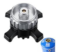 Enhon Adaptador de cartucho de gas compatible con Campingaz CV Easy Clic a válvula de tornillo EN417, adaptador de gas fabricado en latón y aleación de metal