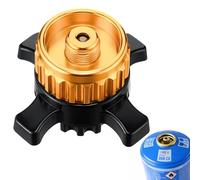 Enhon Adaptador de cartucho de gas compatible con Campingaz CV Easy Clic a válvula de tornillo EN417, adaptador de gas fabricado en latón y aleación de metal