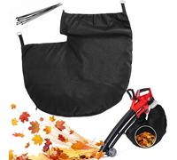 Enhon Bolsa para Aspirador de Hojas Compatible con Einhell GE-CL 36 Li E-Solo, Bolsa Recolectora con Conexión Cuadrada, Tela No Tejida con Cremallera para Residuos de Jardín, 10 Bridas