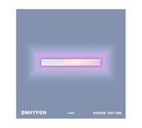 Enhypen Border : Day One (versión del amanecer) 1er mini álbum CD + libro de fotos + tarjeta fotográfica + portada de historia transparente + postal + marca de libro