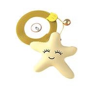 Enigma del Gato de la Cuerda Gruesa Juega los Juguetes del Gatito de la Ejecución de la Campana de la Diversión para El Hogar Interior, Material Plástico (Estrella de mar)