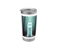 Enigma etéreo: Misteriosa aura fantasma Vaso térmico de acero inoxidable de doble pared
